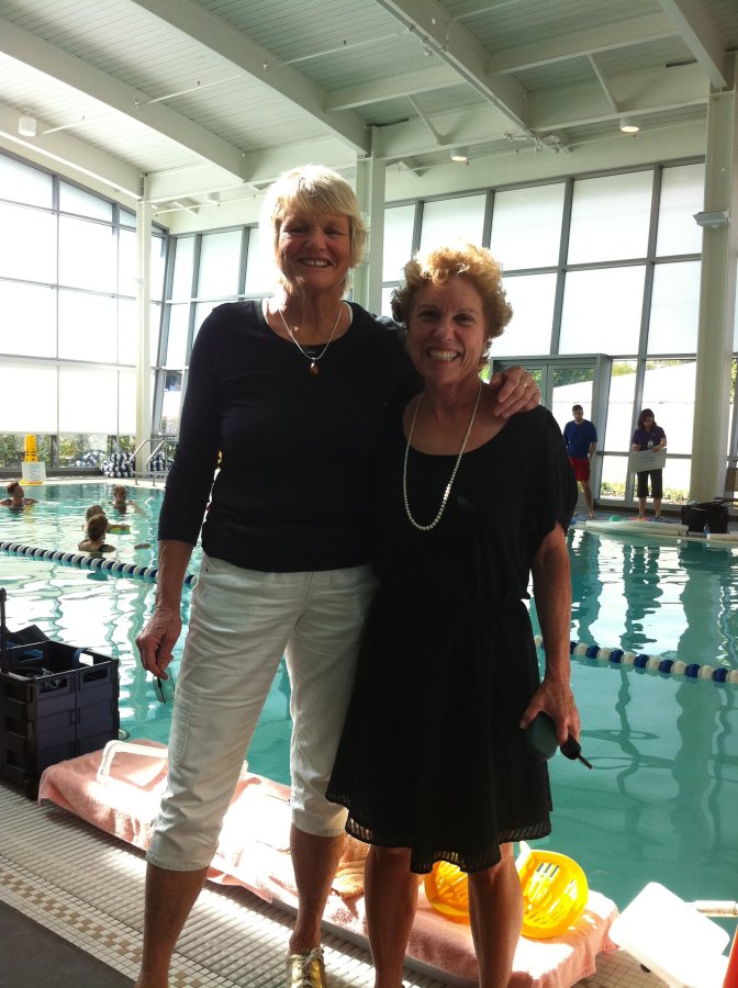 Olympian and Olympic Coach Pat Connolly visited Lynda Huey’s CompletePT clinic at the Jodie Foster Aquatic Pavilion